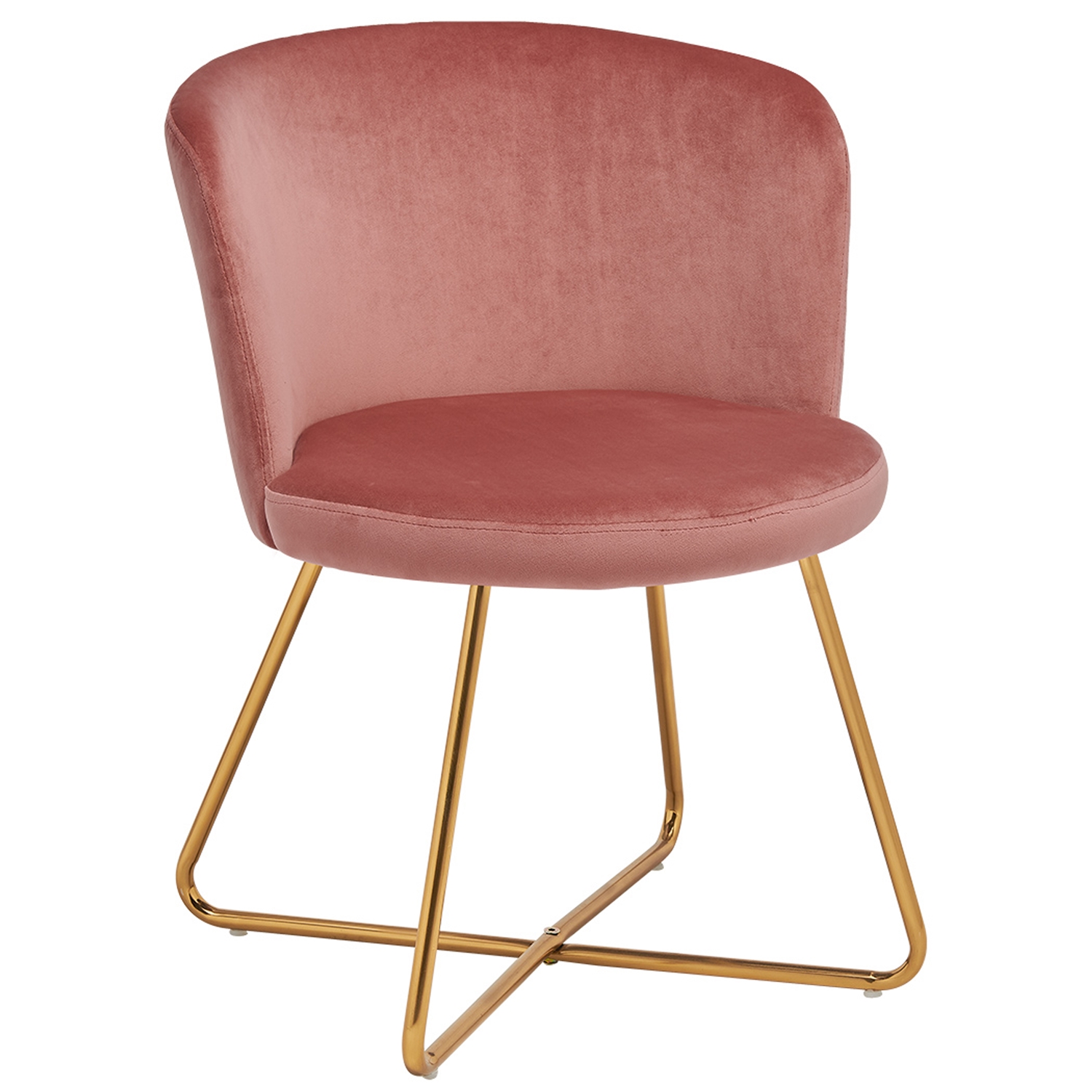 Alexa Velvet Dining Chair Pink - Click Image to Close